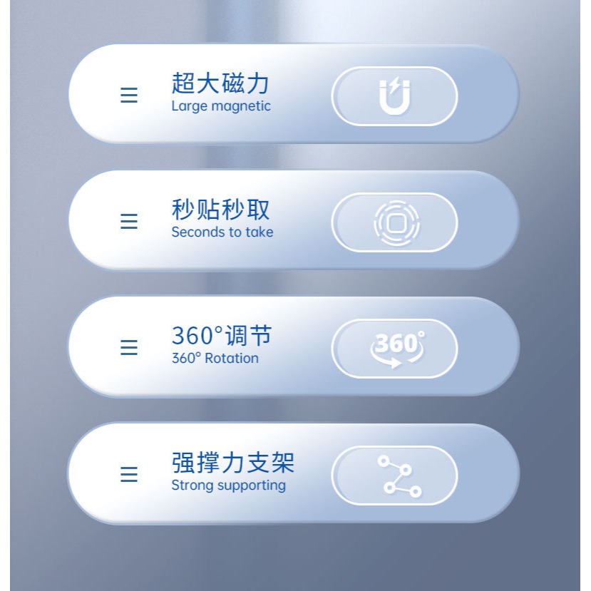 MagSafe磁吸指環扣 便攜式旋轉折疊伸縮多功能金屬魔環手機支架-細節圖5