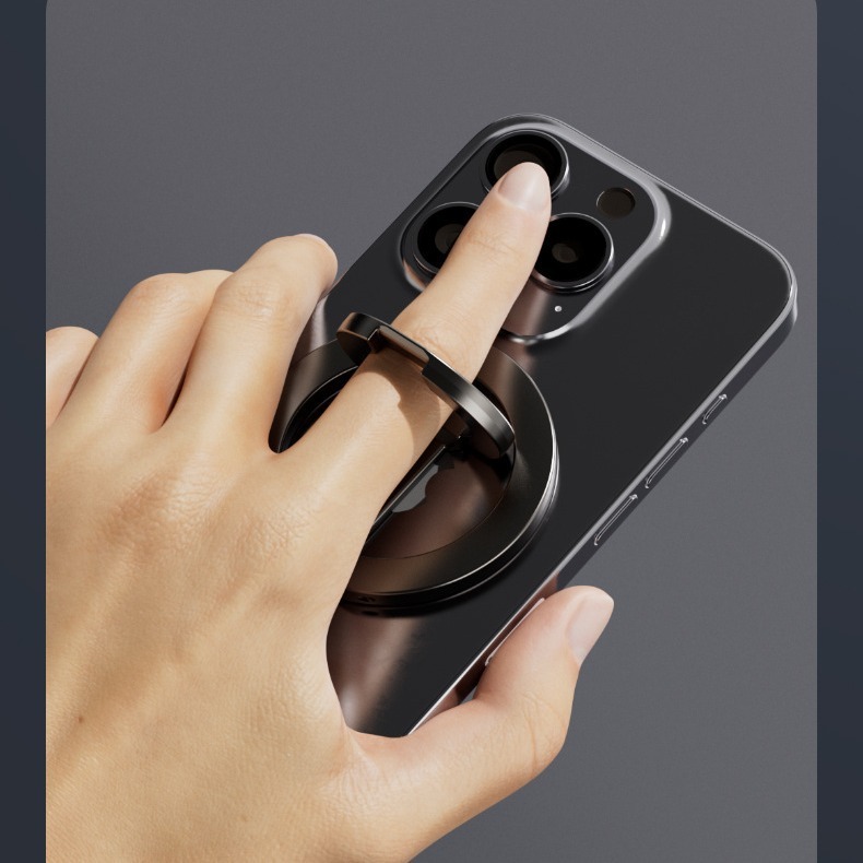 雙面磁吸手機戒指支架金屬桌面支架 合金材質輕薄造型-細節圖2