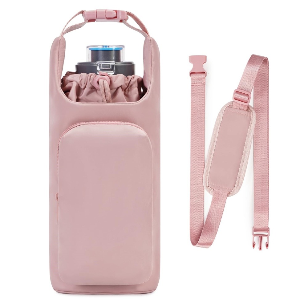 跨境熱銷牛津布戶外運動水壺套保溫杯套手提背帶式便攜式溫壺保護套-細節圖7