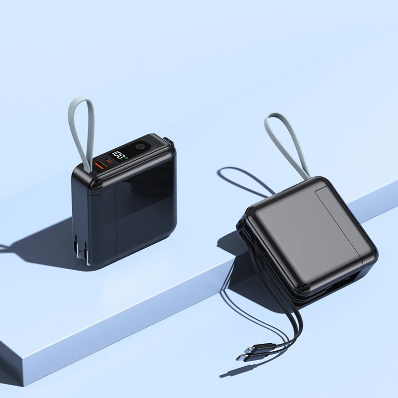 (買即送：隨選質感防水收納包)  跨境AC插頭自備線22.5W超級快充充電寶20000毫安培3C認證行動電源-規格圖11