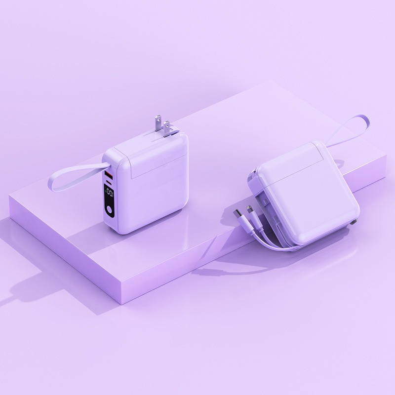 (買即送：隨選質感防水收納包)  跨境AC插頭自備線22.5W超級快充充電寶20000毫安培3C認證行動電源-規格圖11