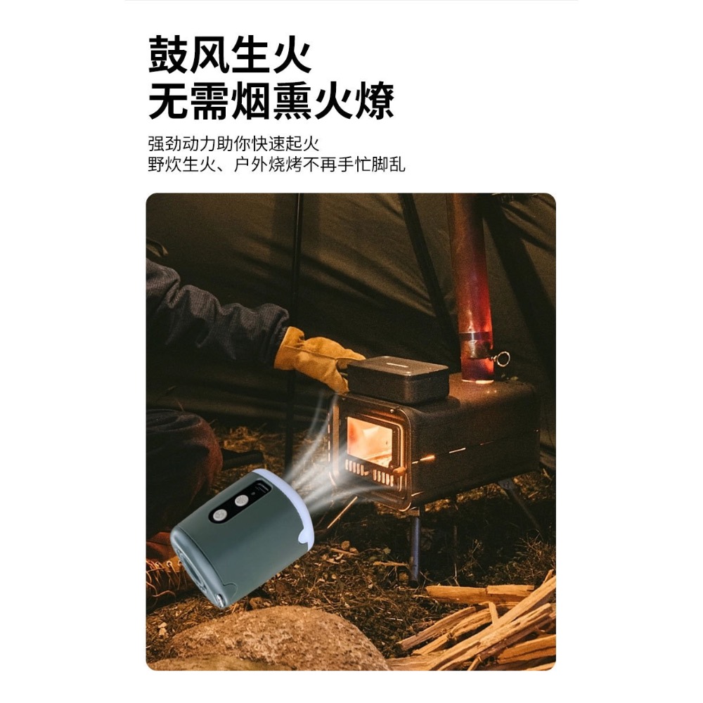 (買即送4尺寸真空收納袋) 戶外多功能便攜電動迷你泵帶照明帶燈鋰電長續航氣墊無線抽充氣泵-細節圖10