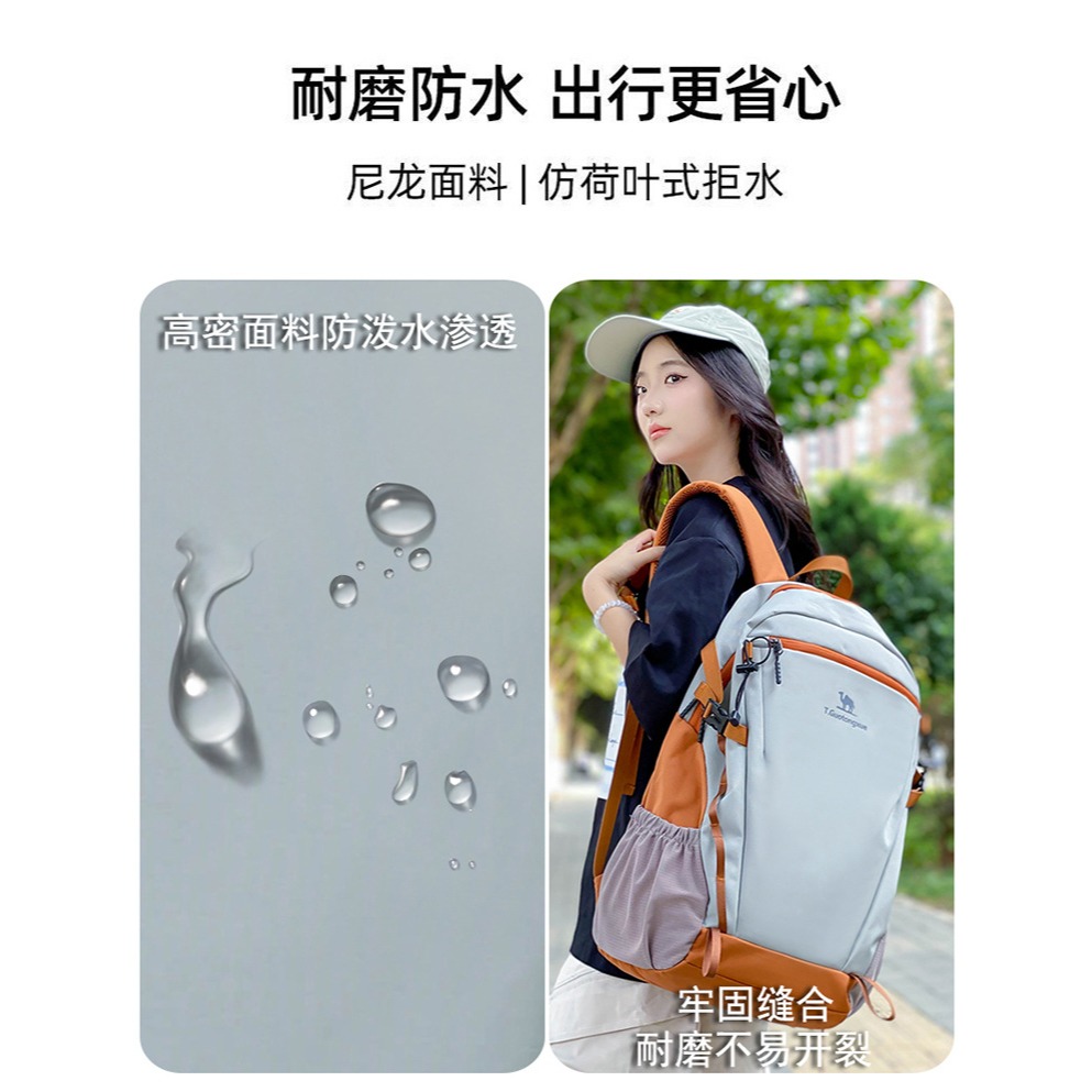 (30L / 無防雨罩) 跨境登山包戶外健行包大容量雙肩包越野多功能背包-細節圖2
