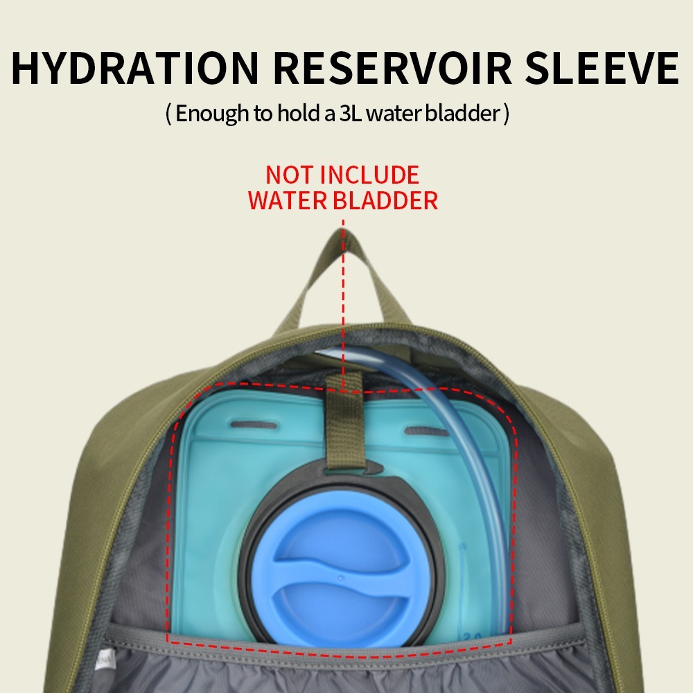 (35L / 有防雨罩) 防水透氣輕量健行登山包戶外旅行背包日用休息雙肩包-細節圖6