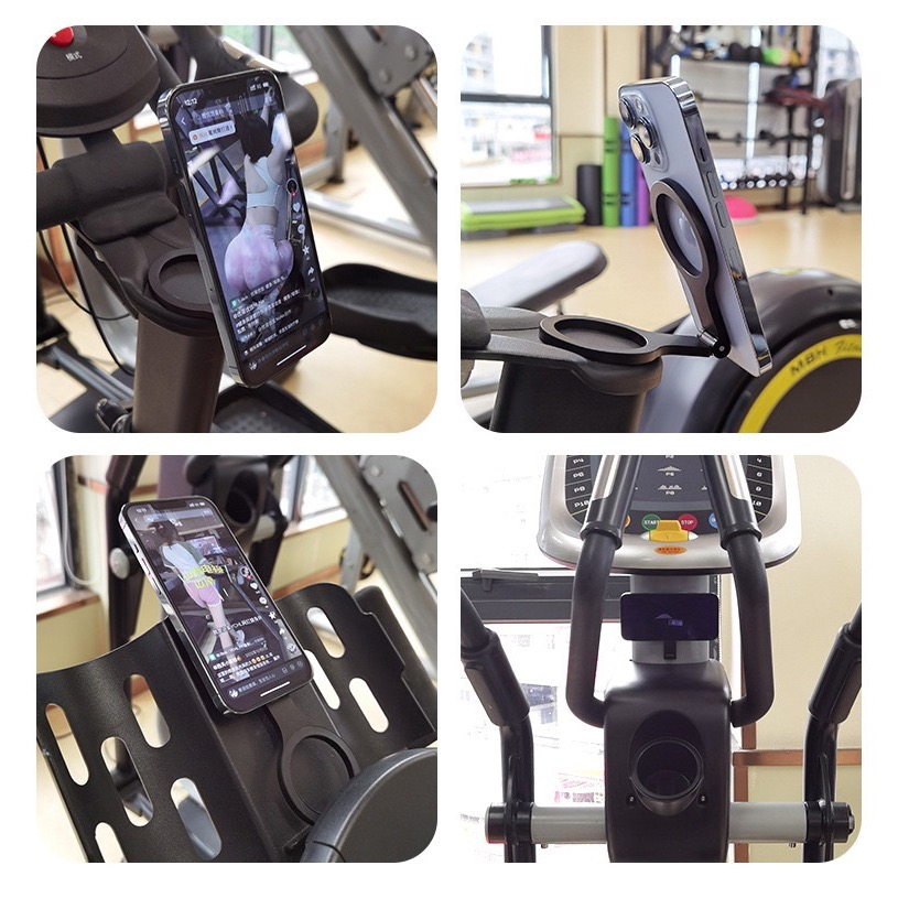 跨境雙面磁吸手機支架桌面指環雙環折疊新款鋁合金屬懶人手機支架-細節圖6