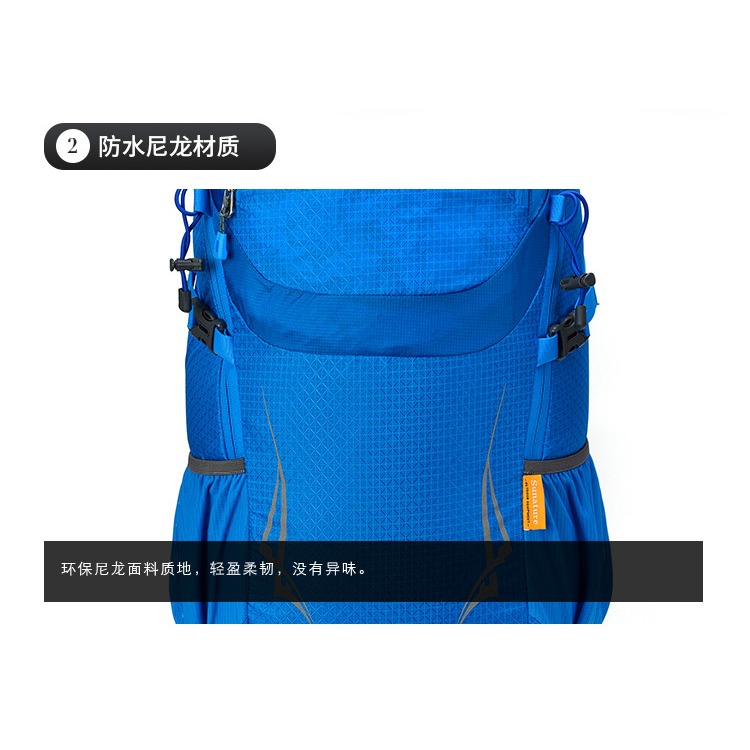 (35L / 有防雨罩) 登山包 實用輕便旅行戶外露營雙肩包徒步包-細節圖8