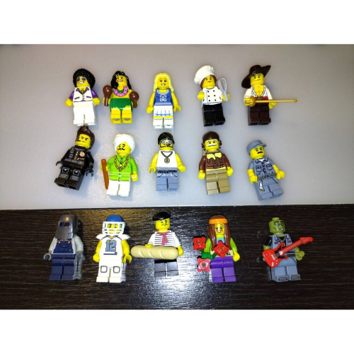 LEGO 中古 各代人偶包混組（2） 現狀出售 附人偶包底板