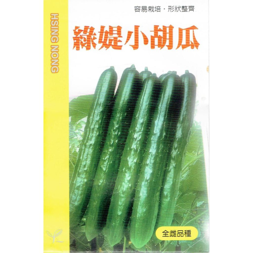 愛上種子 綠媞小胡瓜 全雌品種 興農牌種子 日本進口 每包約25粒