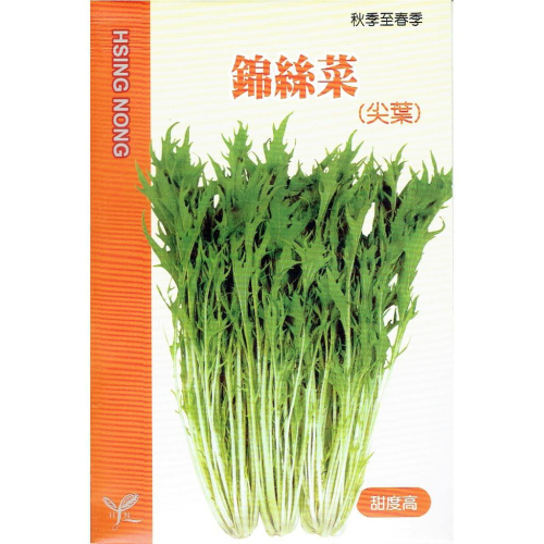 愛上種子 錦絲菜(京都水菜) 【蔬果種子】興農牌中包裝 每包約1公克