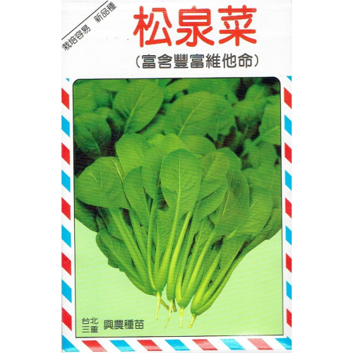 愛上種子 松泉菜【蔬果種子】興農牌中包裝 每包約3公克