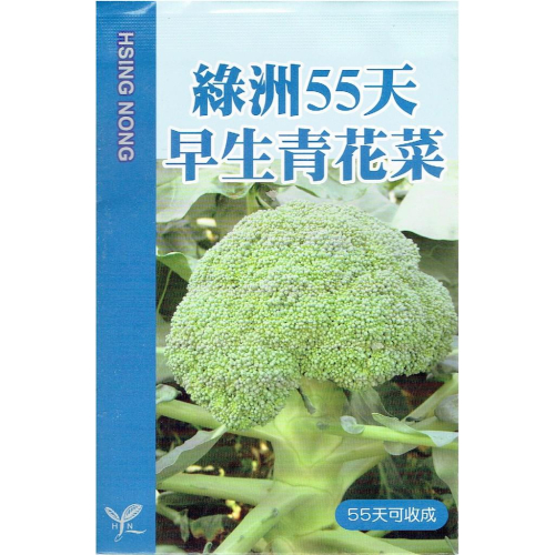 愛上種子 綠洲55天早生青花菜 【蔬果種子】興農牌 每包約0.5ml