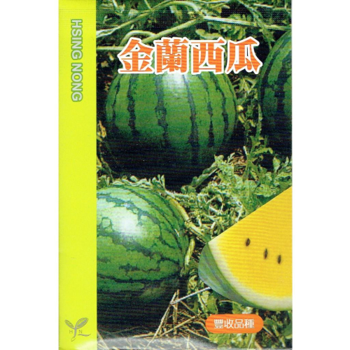 愛上種子 金蘭西瓜(黃肉) 【蔬果種子】興農牌 每包約2公克