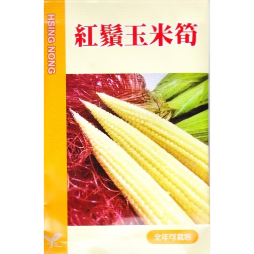 愛上種子 玉米筍(紅鬍) 【蔬果種子】興農牌中包裝 每包約8公克