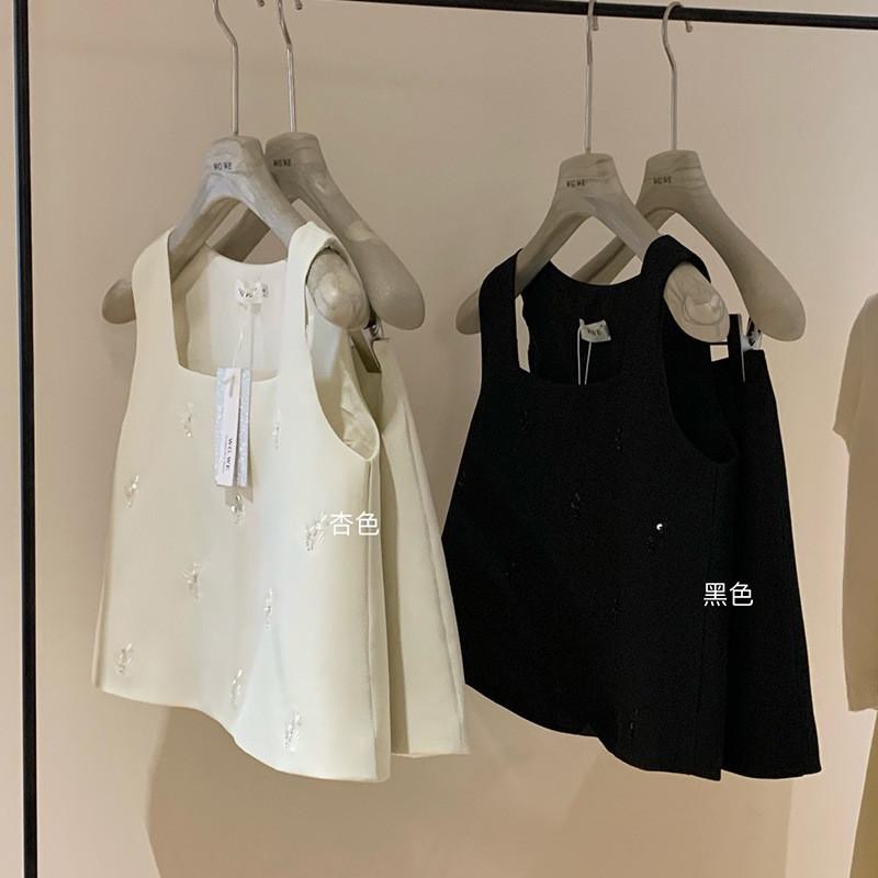 現貨  / 3689老錢風小香風套裝女高級感背心女生套裝女生套裝-細節圖4