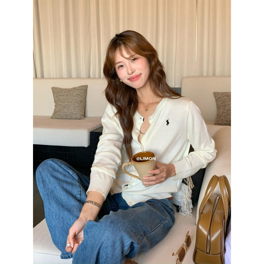 819 THE LIMON檸檬綠茶2025鞦季假兩件針織衫打底衫軟糯毛衣開衫上衣-細節圖8