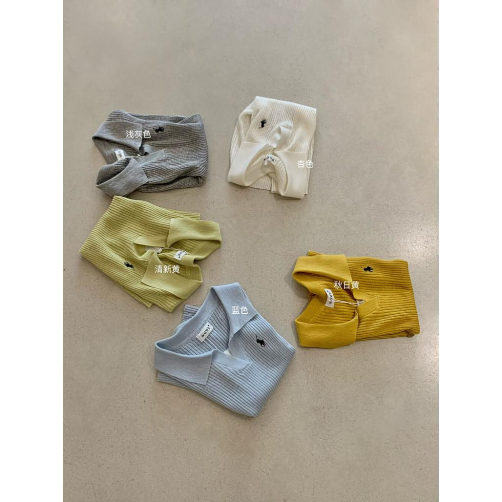 819 WGWE法式小香風刺繡polo衫冰絲針織短袖T恤女夏修身顯瘦上衣W5975-細節圖3