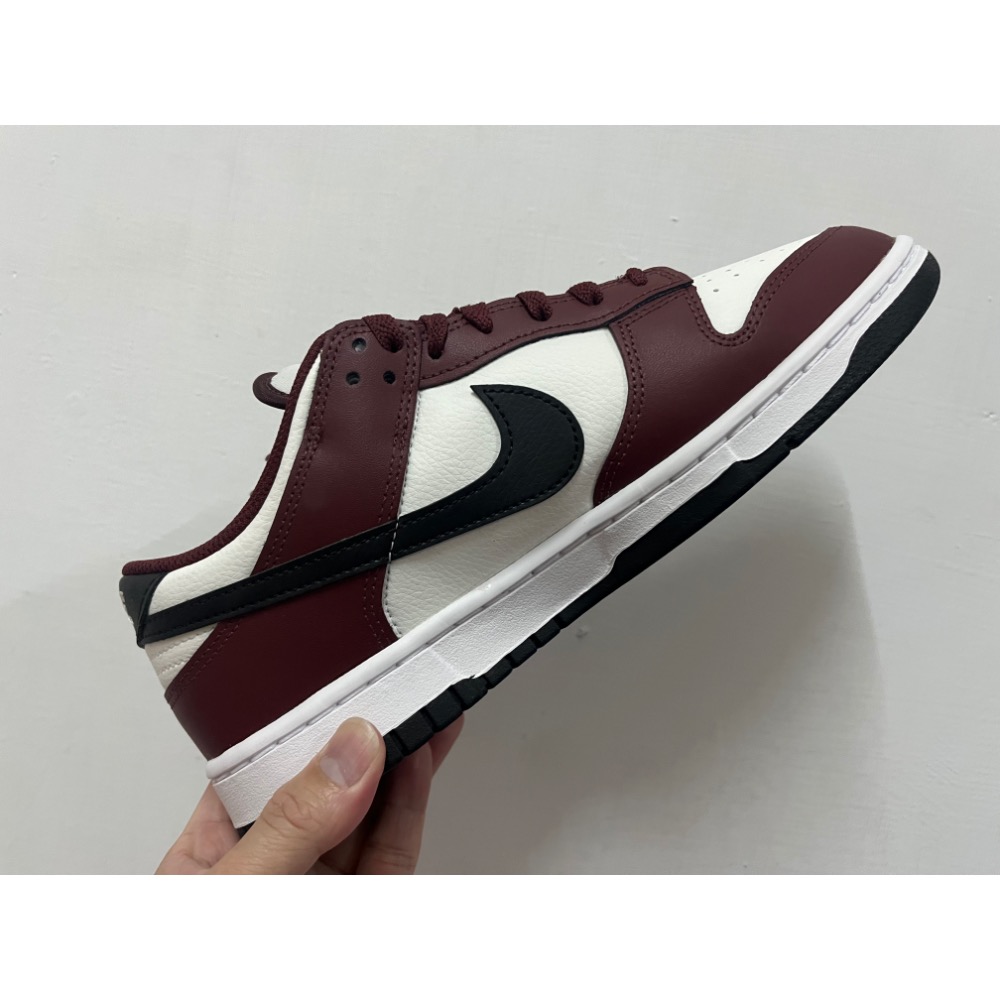 全新NIKE DUNK LOW 深紅黑 休閒鞋 好搭 FZ4616-600-細節圖2