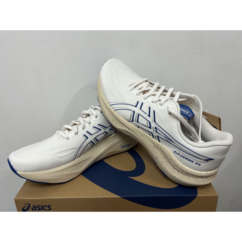 全新ASICS GT-2000 14 白藍 慢跑鞋 舒適 1011C191-101-細節圖3