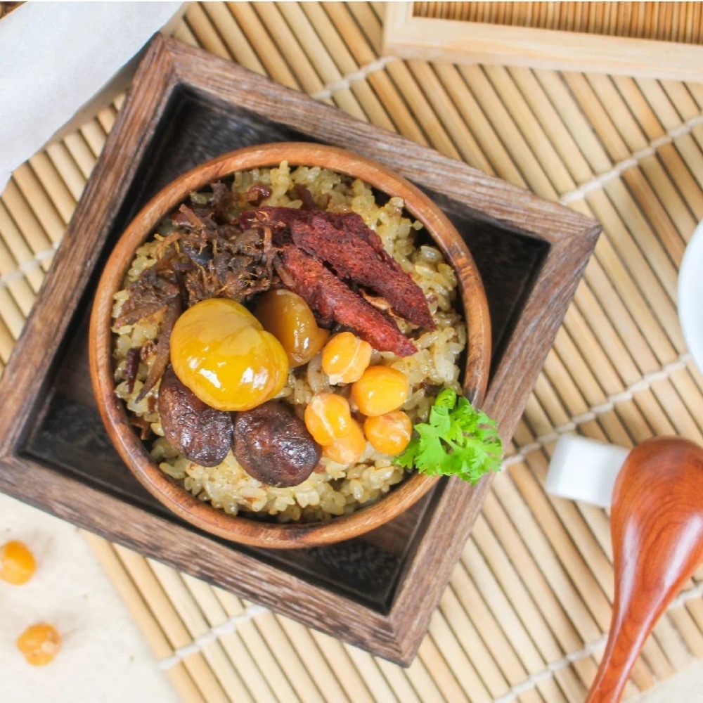 【萊素客棧】得來素 麻香油飯 獨家配方 古早味 冷凍 全素 素食-細節圖2