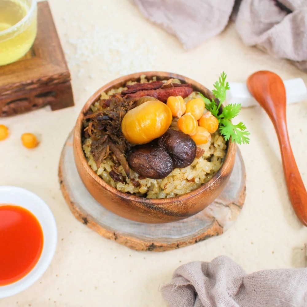 【萊素客棧】得來素 麻香油飯 獨家配方 古早味 冷凍 全素 素食-細節圖3