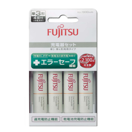 FUJITSU 富士通充電器組 FCT345FX(附1900mAh*4)