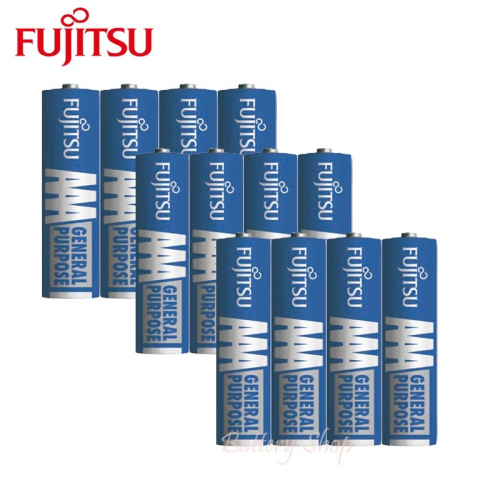 FUJITSU 富士通 普通電池 4號碳鋅電池 (12顆)