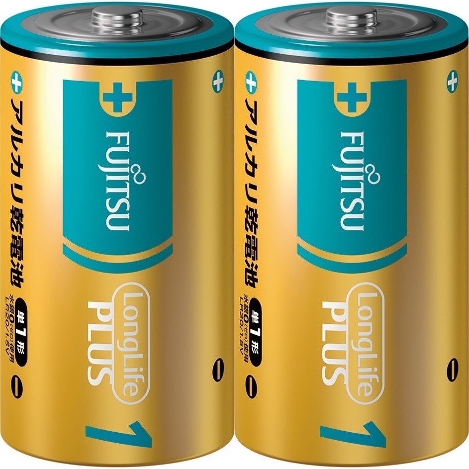 FUJITSU 富士通 1號鹼性電池 日本製 長效型鹼性電池-規格圖1