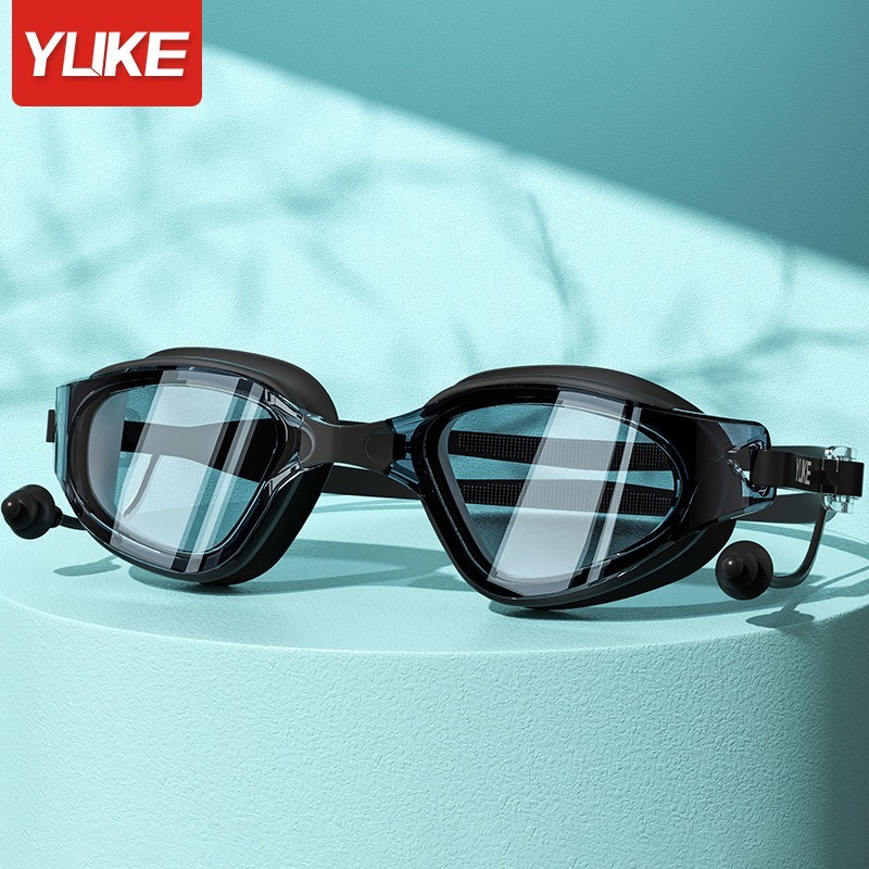 『臺灣現貨24H』矽膠泳帽+蛙鏡套裝💎無度游泳鏡✨蛙鏡 泳鏡 游泳護目鏡📣高清防霧專業泳鏡 游泳眼鏡 專業泳鏡套裝游-規格圖3