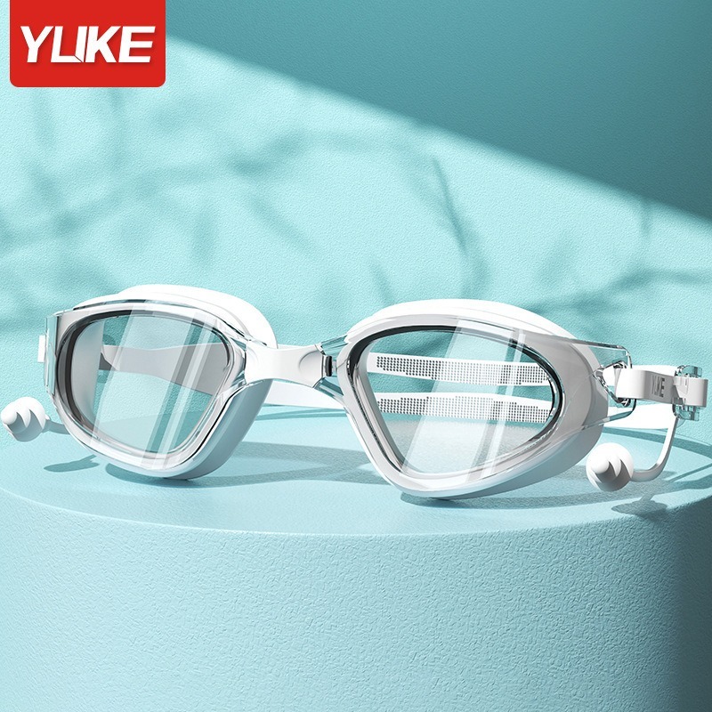 『臺灣現貨24H』矽膠泳帽+蛙鏡套裝💎無度游泳鏡✨蛙鏡 泳鏡 游泳護目鏡📣高清防霧專業泳鏡 游泳眼鏡 專業泳鏡套裝游-規格圖3