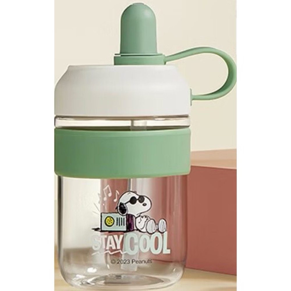 🔥現貨秒出 全新 SNOOPY 正版授權(有盒雷標） 550ml TRITAN 史努比吸管飲水杯-規格圖9
