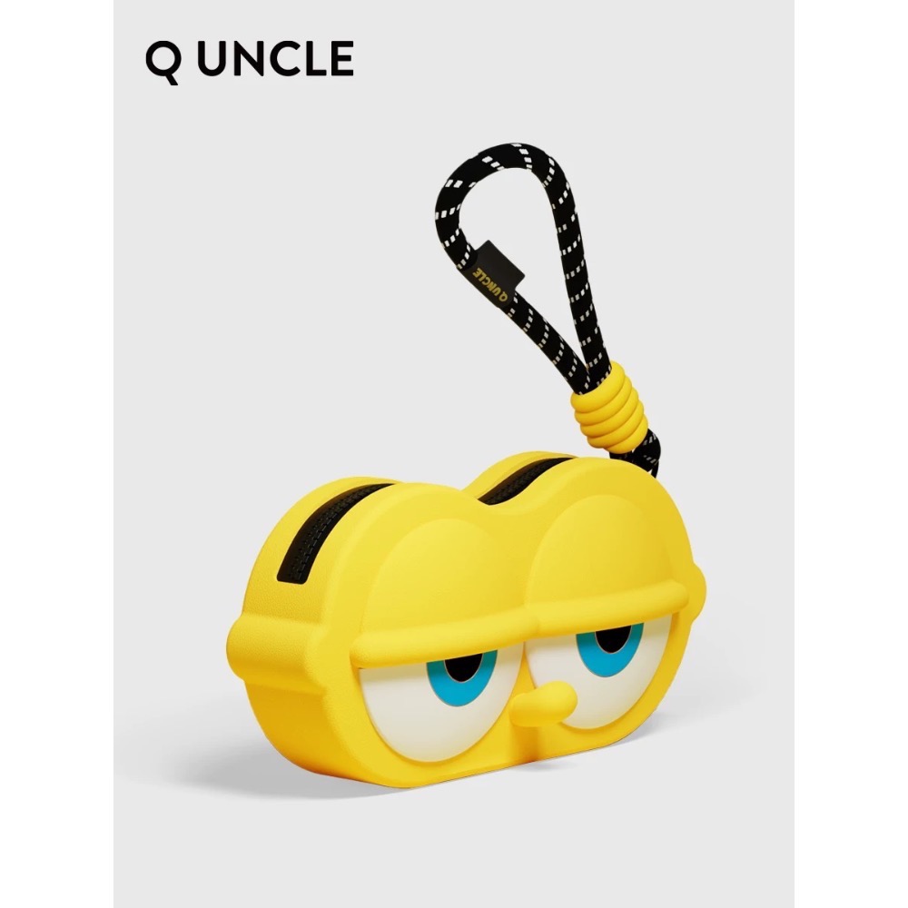 🔥現貨秒出 全新 海棉寶寶 正版授權(有盒雷標） Q UNCLE 眼鏡/墨鏡 矽膠收納包-細節圖4