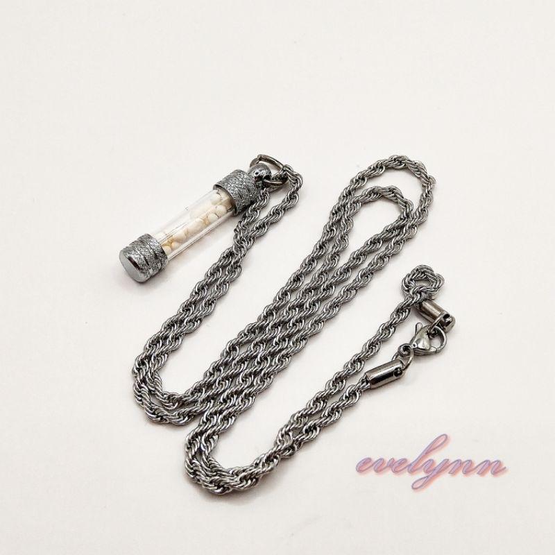 泰國龍宮舍利 白金剛舍利 跳出舍利 嘎嗚瓶吊墜（有帶剝殼） 項鍊 嘎烏瓶 嘎屋 附鋼鍊-細節圖5