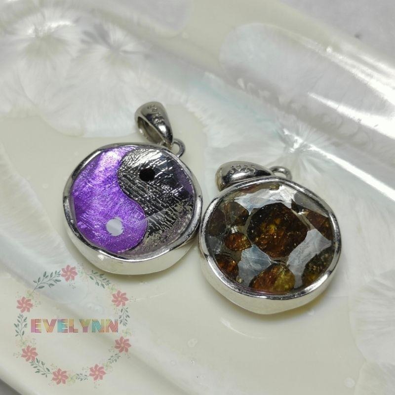 橄欖隕石+天鐵隕石 雙面款太極天鐵 大衛星天鐵 橄欖天鐵隕石 橄欖隕鐵 橄欖鐵隕石 鎳鐵隕石 石鐵隕石 維德曼-細節圖3