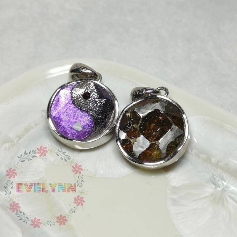 橄欖隕石+天鐵隕石 雙面款太極天鐵 大衛星天鐵 橄欖天鐵隕石 橄欖隕鐵 橄欖鐵隕石 鎳鐵隕石 石鐵隕石 維德曼-細節圖4