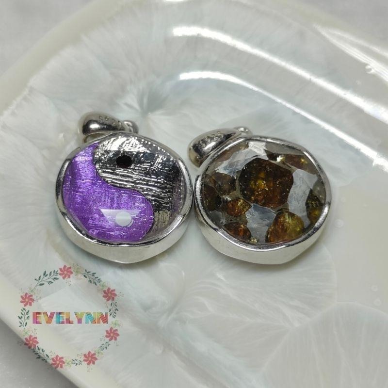 橄欖隕石+天鐵隕石 雙面款太極天鐵 大衛星天鐵 橄欖天鐵隕石 橄欖隕鐵 橄欖鐵隕石 鎳鐵隕石 石鐵隕石 維德曼-細節圖5