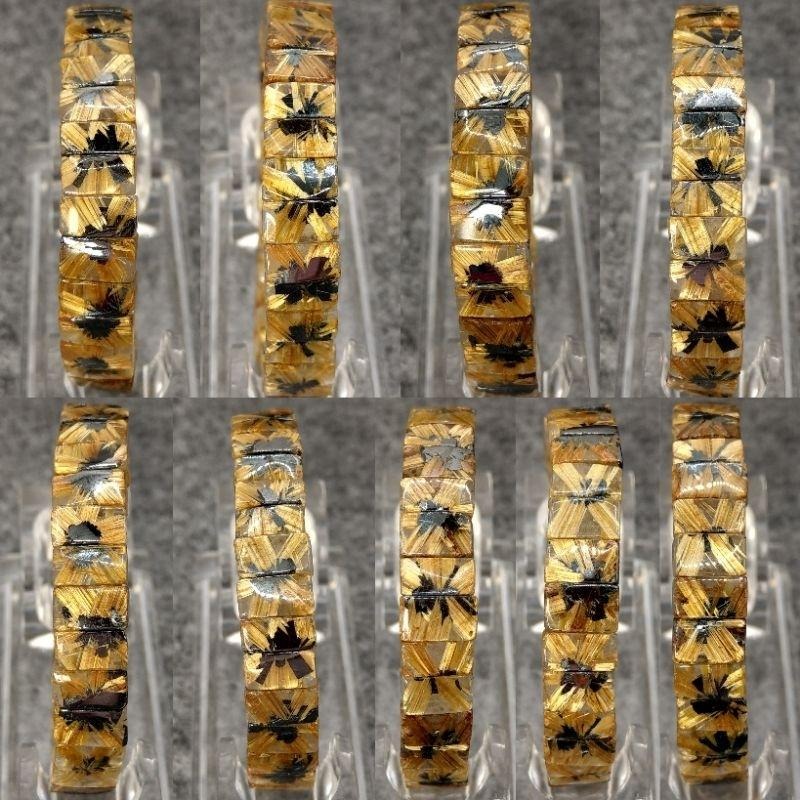 鈦晶手排 粗版 全對花 近滿版 玻璃體 太陽花手排 現品更透閃 鈦排-細節圖8