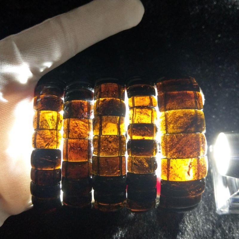 暗碧璽手排 黑美人碧璽 黃碧璽 部份些許帶綠碧璽 老礦料-細節圖6