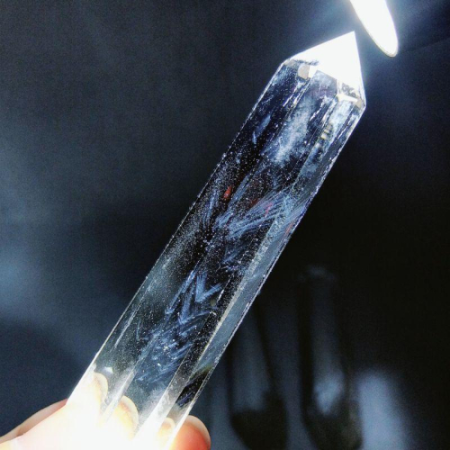 極品激光柱 藍針激光柱 微帶綠幽靈 清透淨體 水晶之鑰 開啟水晶能量（6)