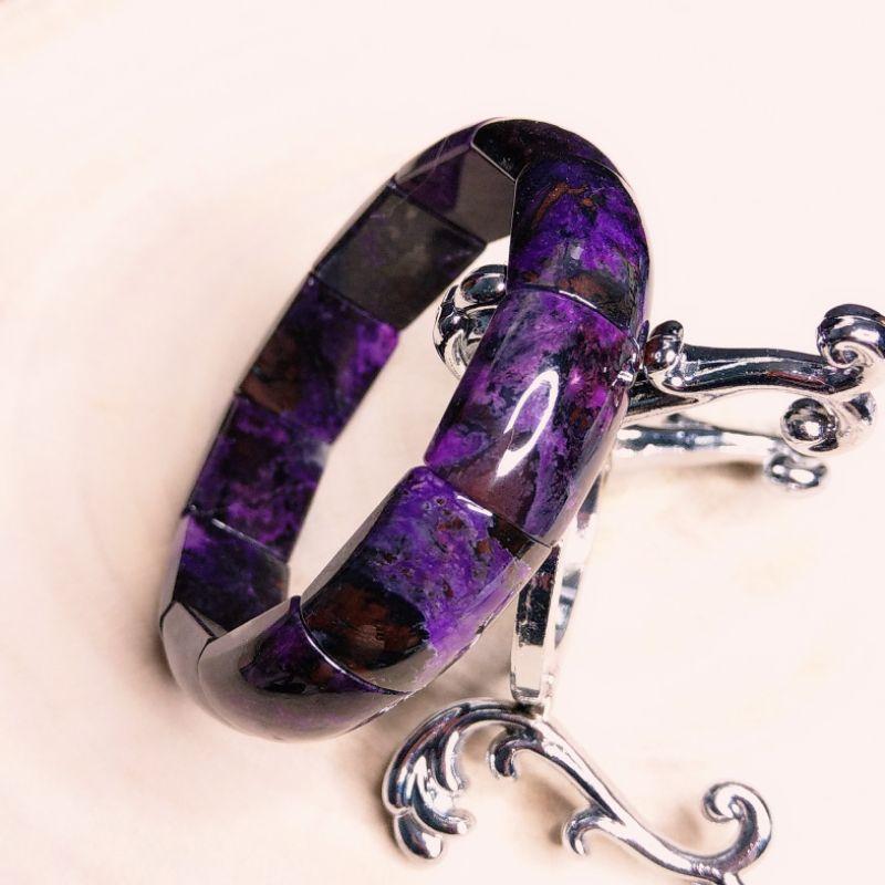 南非舒俱徠石手排 舒俱來舒俱萊 手鐲型手排 抗癌 部份帶玉化（2）-細節圖3