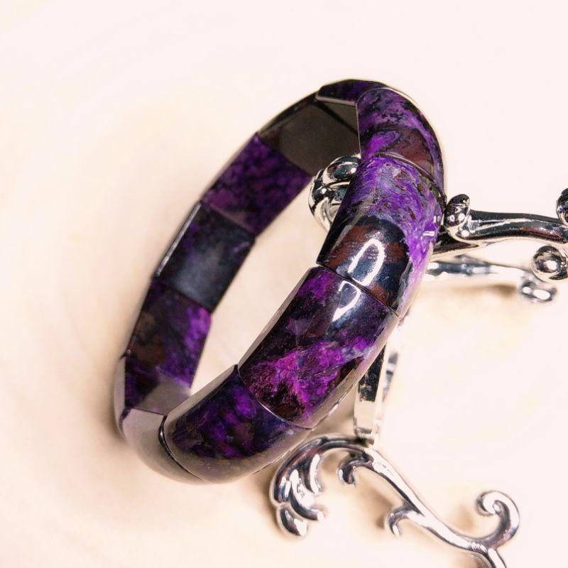 南非舒俱徠石手排 舒俱來舒俱萊 手鐲型手排 抗癌 部份帶玉化（2）-細節圖4