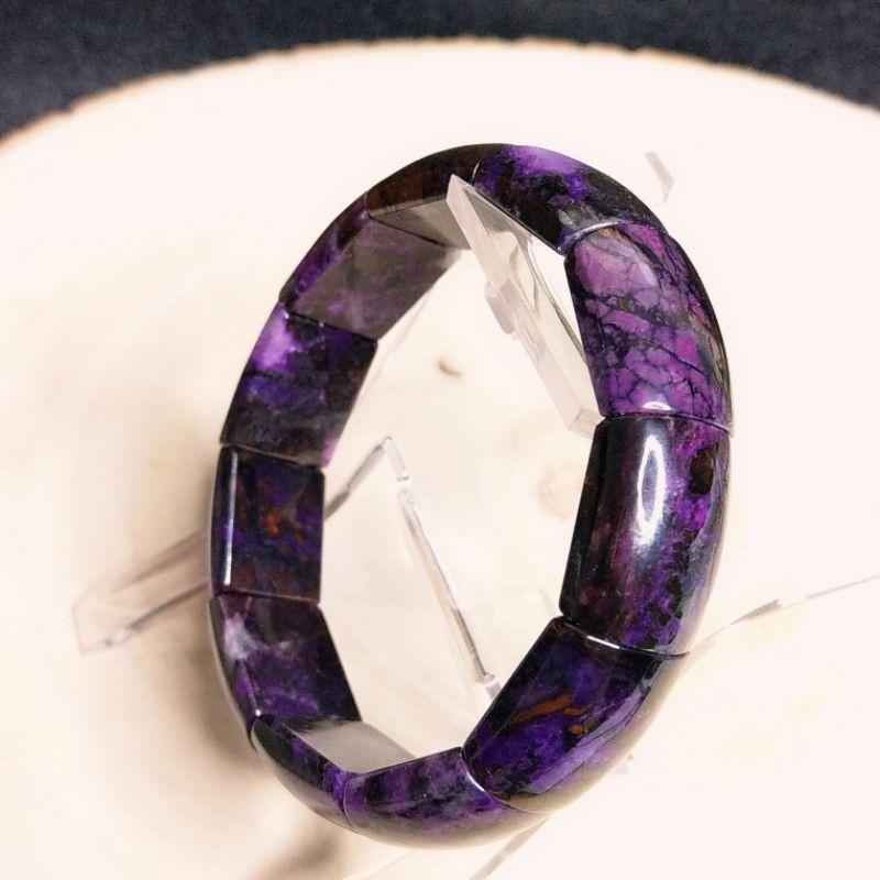 南非舒俱徠石手排 舒俱來舒俱萊 手鐲型手排 抗癌 部份帶玉化（2）-細節圖5