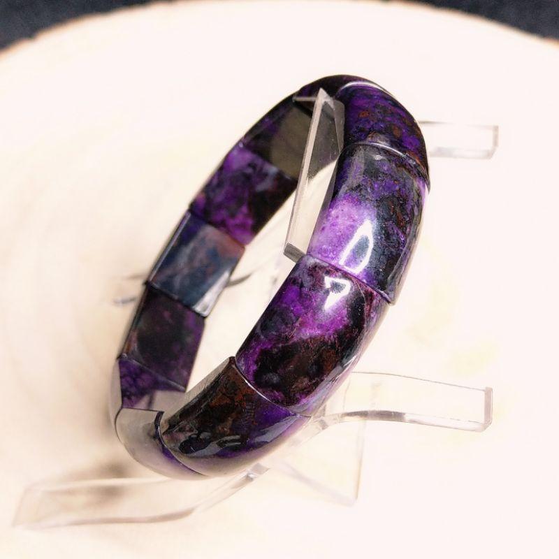 南非舒俱徠石手排 舒俱來舒俱萊 手鐲型手排 抗癌 部份帶玉化（2）-細節圖8