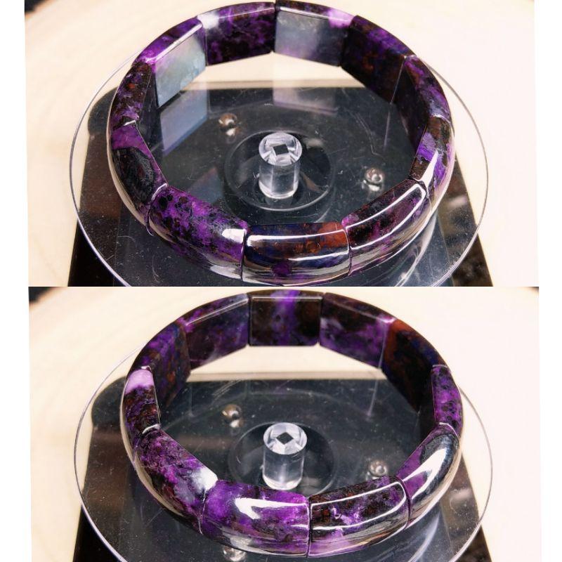 南非舒俱徠石手排 舒俱來舒俱萊 手鐲型手排 抗癌 部份帶玉化（2）-細節圖9