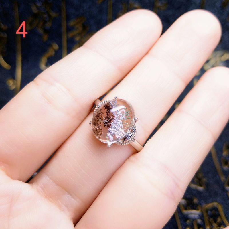 清透幽靈戒指 綠幽靈 紅幽靈 黃幽靈 紫幽靈 橙幽靈 s925活尾-細節圖5