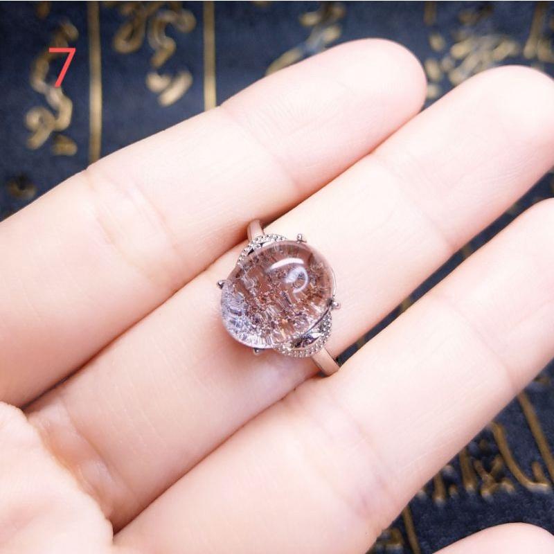 清透幽靈戒指 綠幽靈 紅幽靈 黃幽靈 紫幽靈 橙幽靈 s925活尾-細節圖8