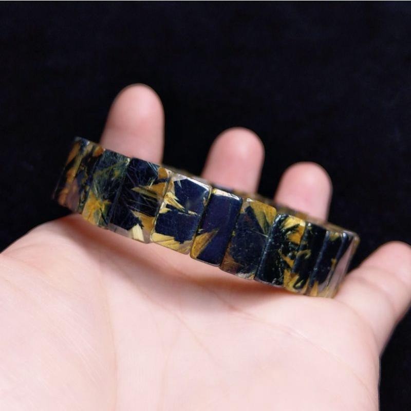 鈦晶母礦手排 鷹排 太陽花手排 母礦滿版 硬版鈦 背面清透料 能量強 手圍16.5版寬13.5-細節圖4