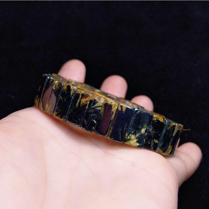 鈦晶母礦手排 鷹排 太陽花手排 母礦滿版 硬版鈦 背面清透料 能量強 手圍16.5版寬13.5-細節圖5