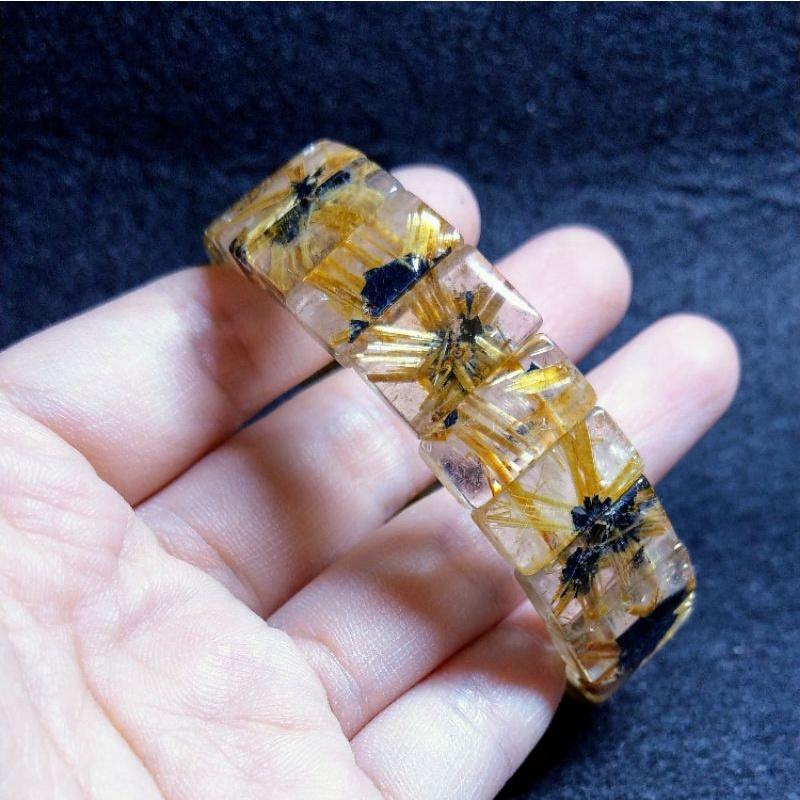 鈦晶手排 太陽花鈦排 近玻璃體 版寬16.2 手圍18.5-細節圖3