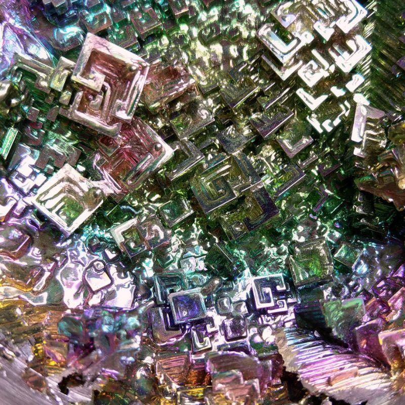 七彩鉍礦 秘礦聚寶盆 贈金屬腳架-細節圖3