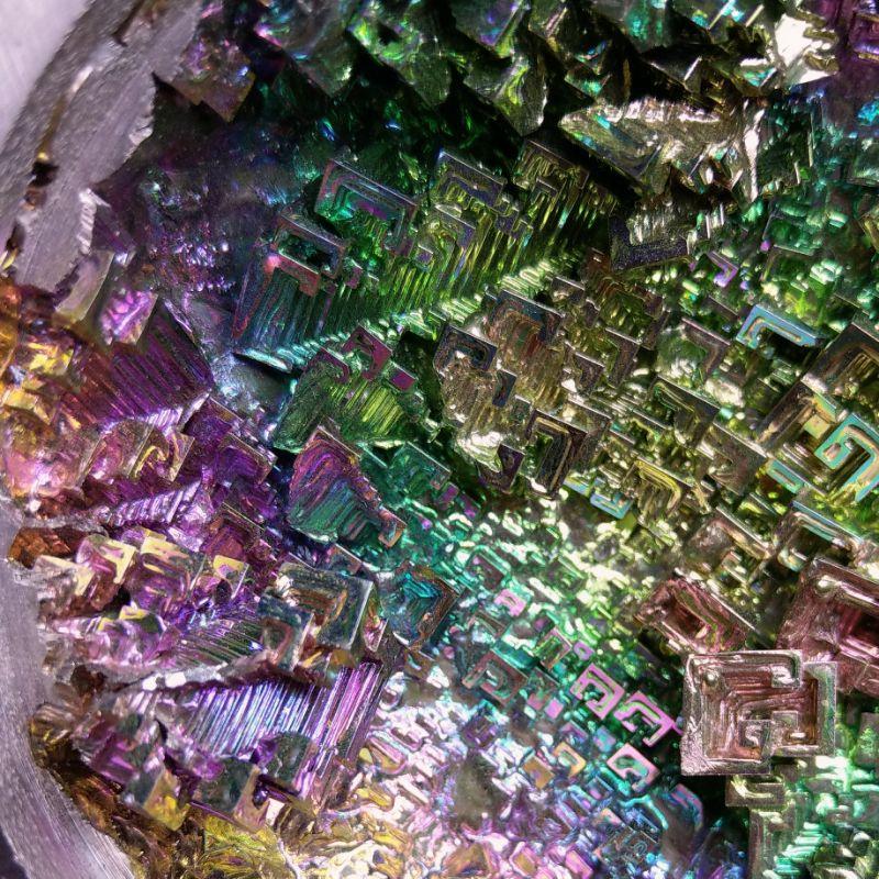 七彩鉍礦 秘礦聚寶盆 贈金屬腳架-細節圖6